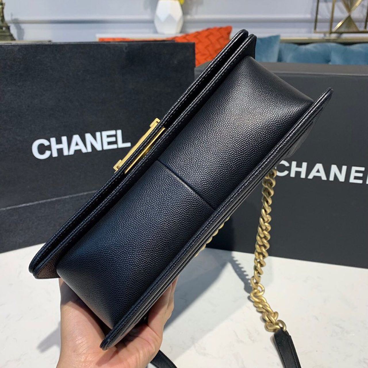 CHL Boy HandBag Black For Women, Women’s Bags, Shoulder And Crossbody Bags 9.8in/25cm A67086