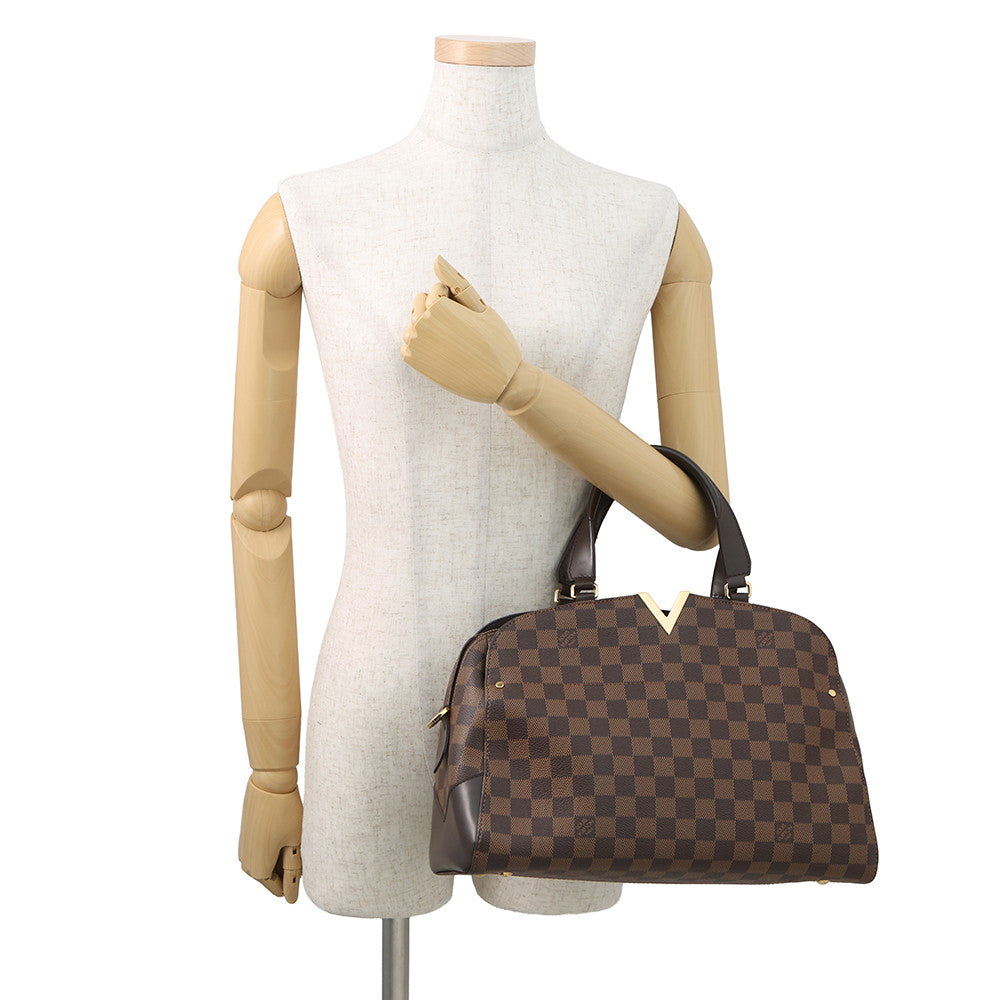 LOUIS VUITTON Kensington Bowling Brown/BeigeN41505 Damier Ebene Canvas