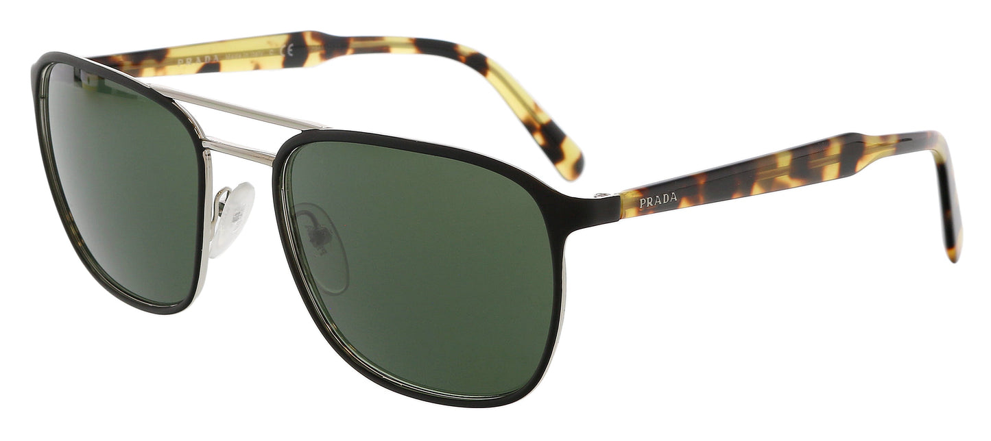 Store Return Prada 0PR 75VS 5240B256 Aviator Full rim Black Sunglasses