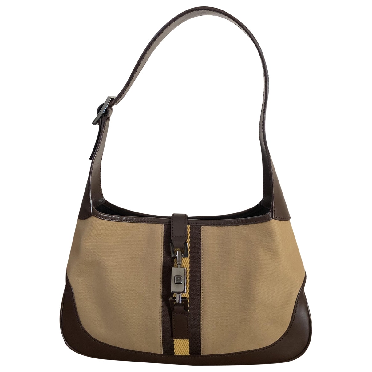 Gucci jackie    brown leather handbag