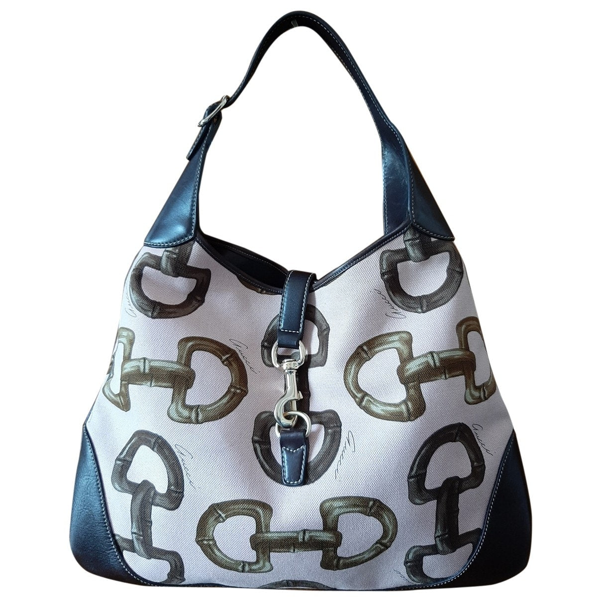 Gucci jackie    pink cloth handbag