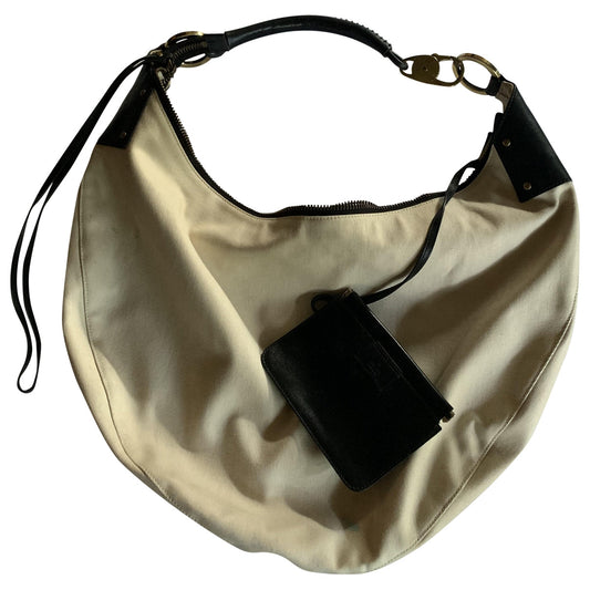 Gucci beige cotton handbag