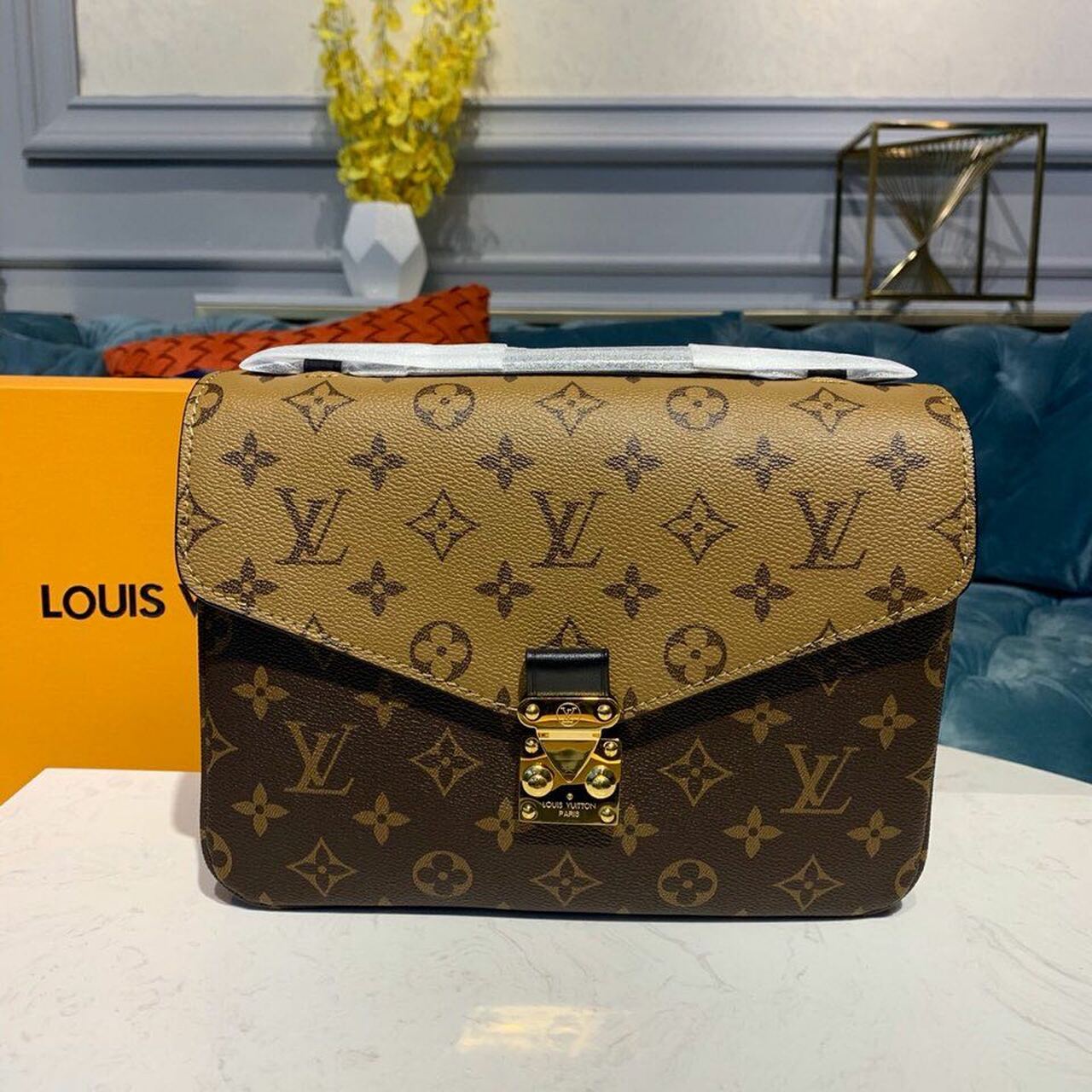 Top Quality Pochette Metis Monogram Reverse Canvas For Women,  Shoulder And Crossbody Bags 9.8in/25cm Top Quality M44876