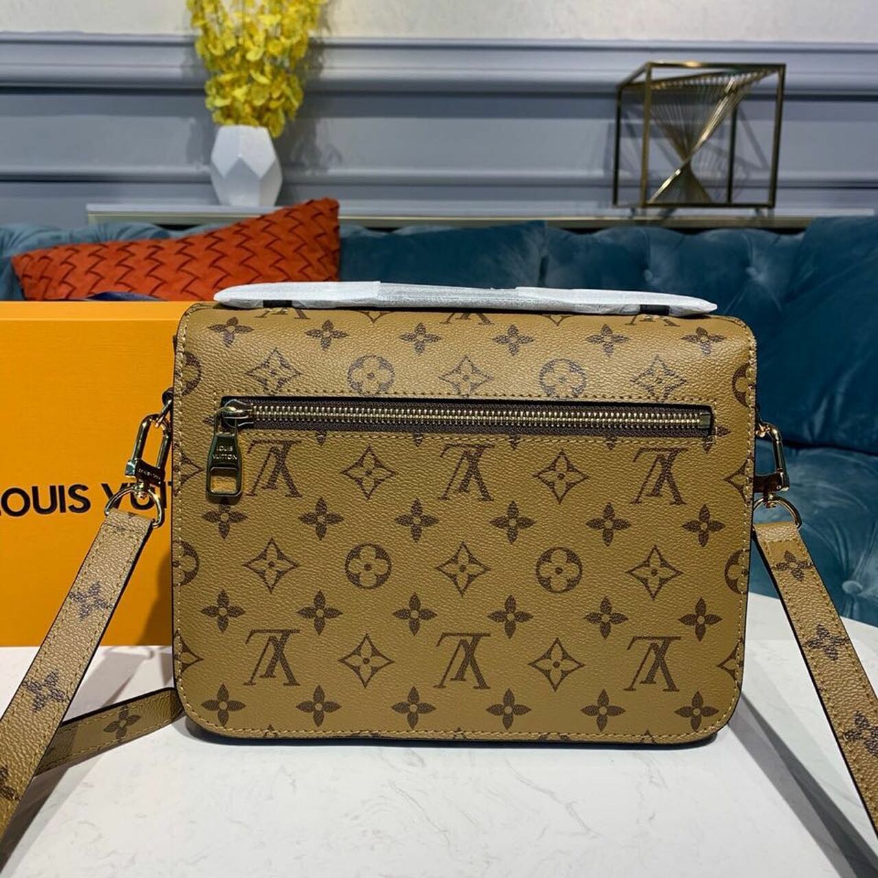 Top Quality Pochette Metis Monogram Reverse Canvas For Women,  Shoulder And Crossbody Bags 9.8in/25cm Top Quality M44876