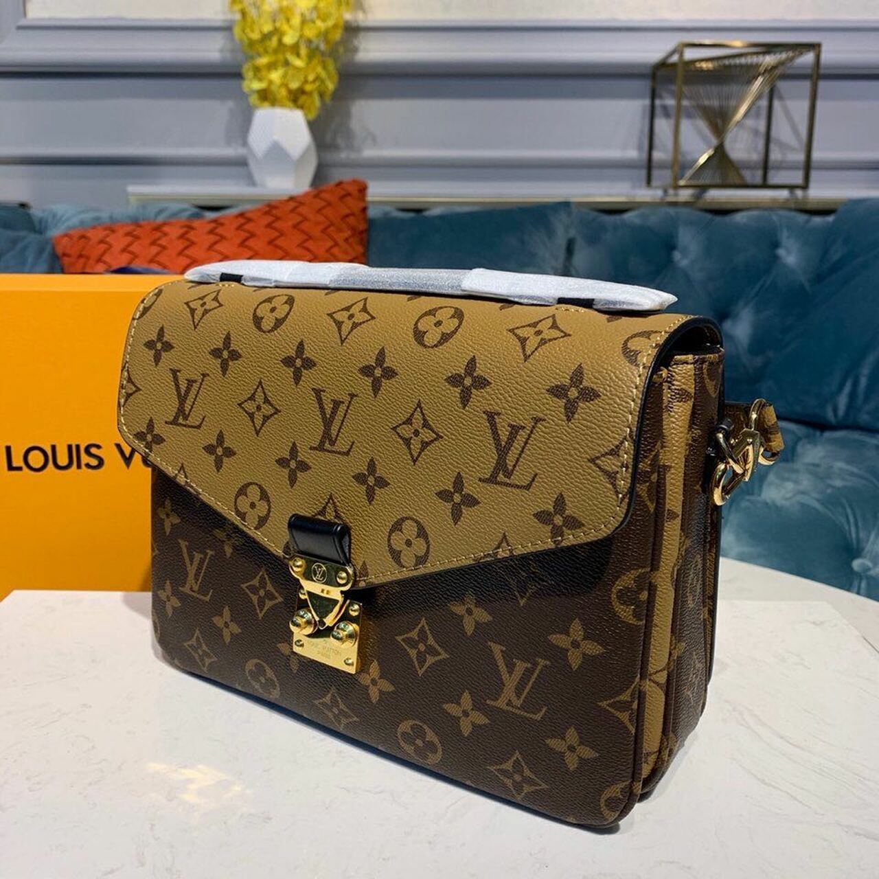 Top Quality Pochette Metis Monogram Reverse Canvas For Women,  Shoulder And Crossbody Bags 9.8in/25cm Top Quality M44876