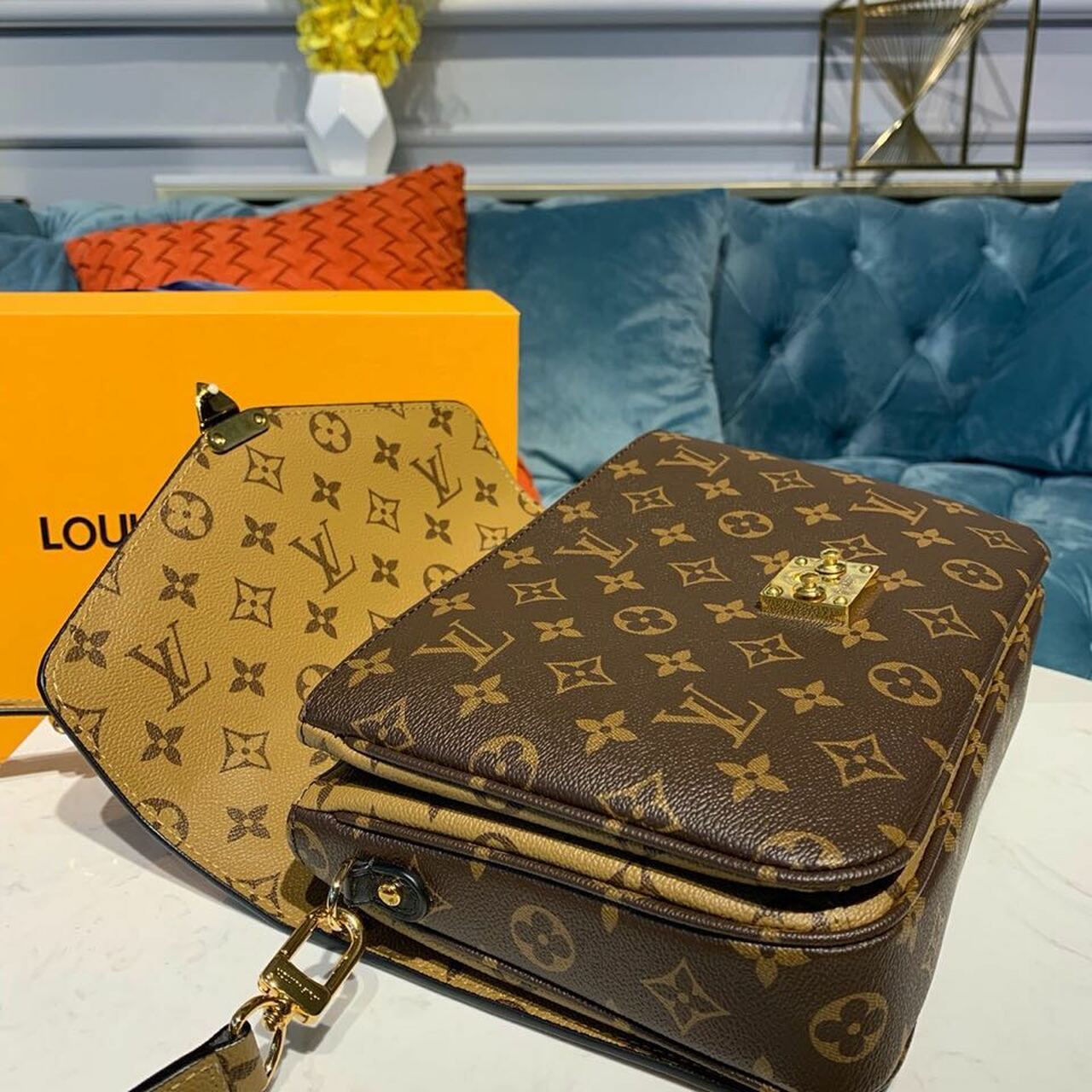 Top Quality Pochette Metis Monogram Reverse Canvas For Women,  Shoulder And Crossbody Bags 9.8in/25cm Top Quality M44876