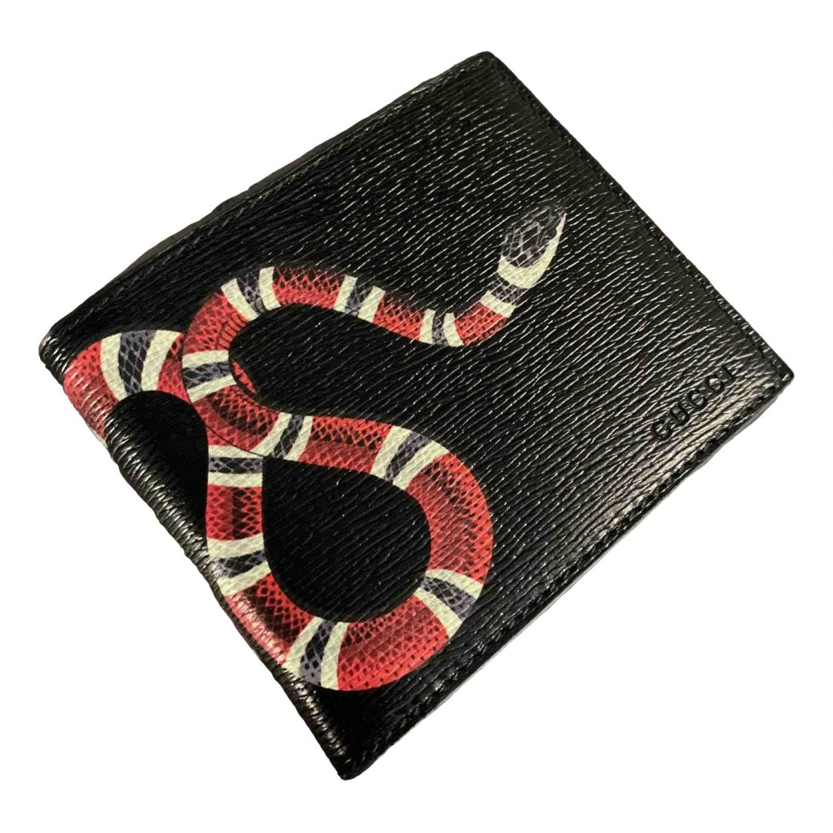Gucci black leather case