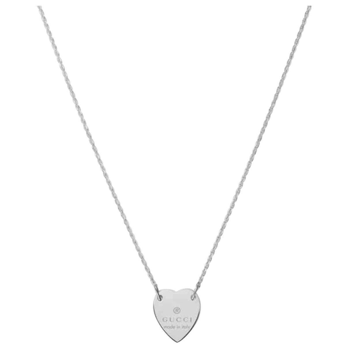 Gucci silver silver necklaces