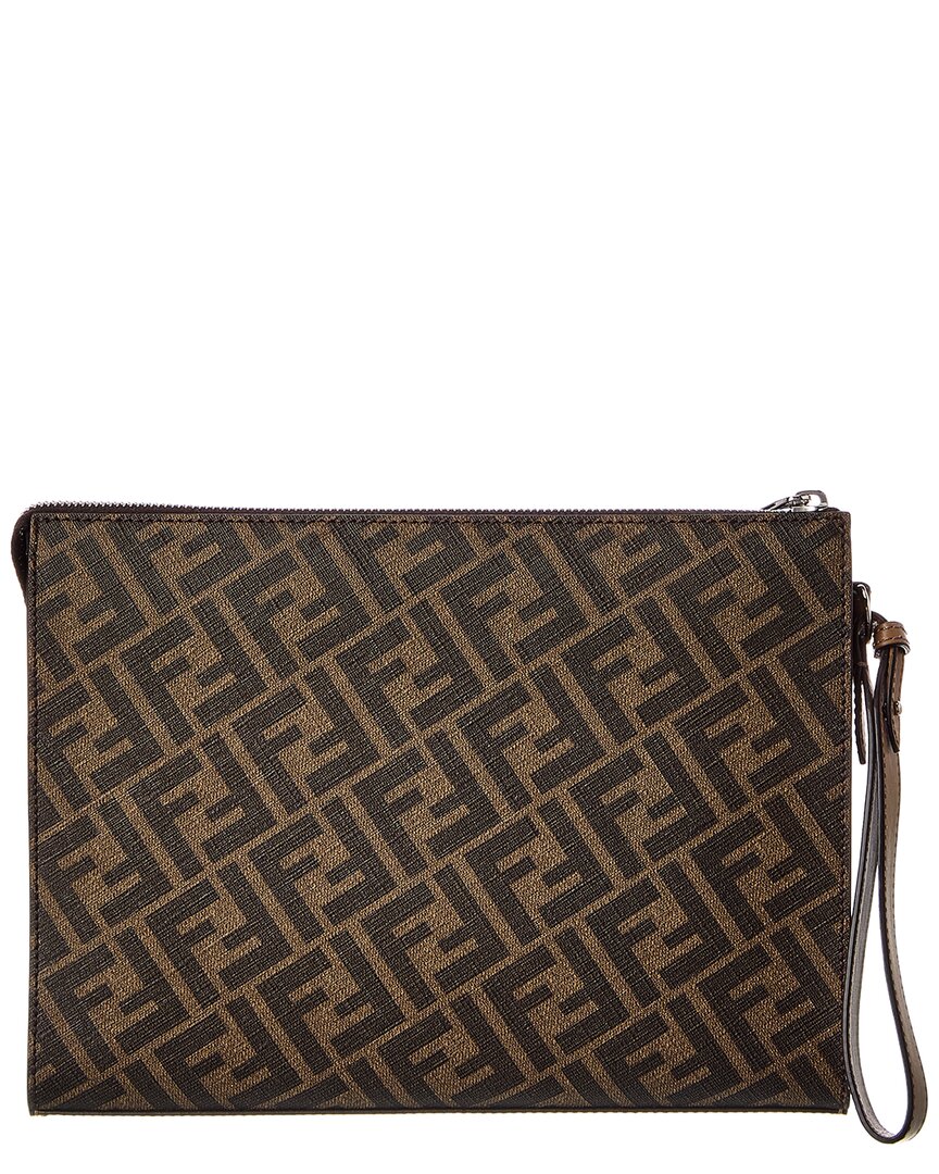Fendi Ff Leather Pouch