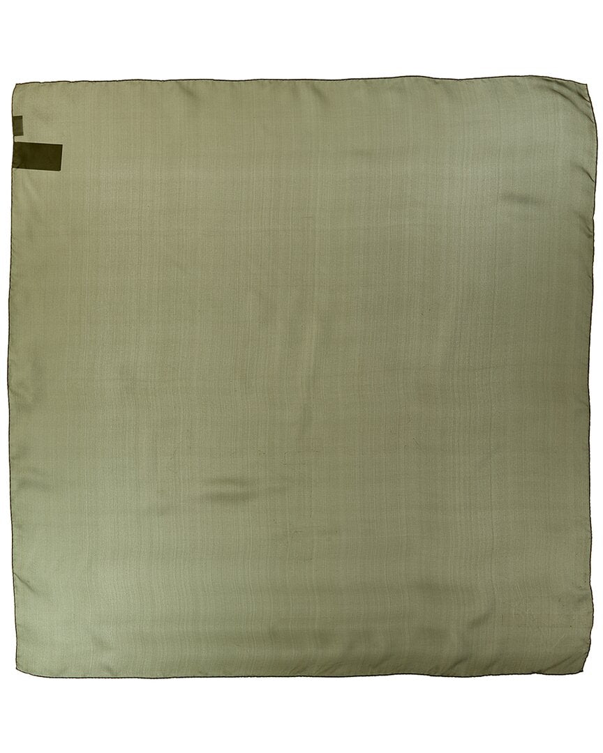 Saint Laurent Cassandre Square Silk Scarf