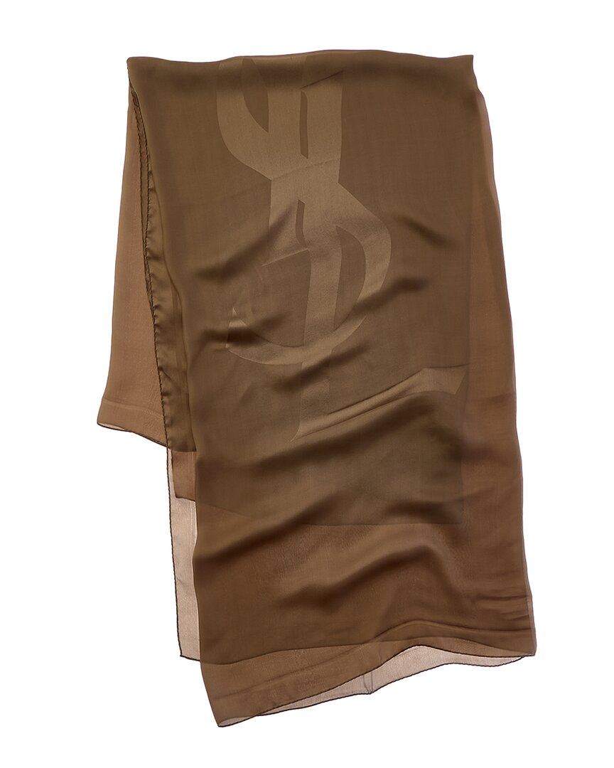 Saint Laurent Cassandre Silk Scarf