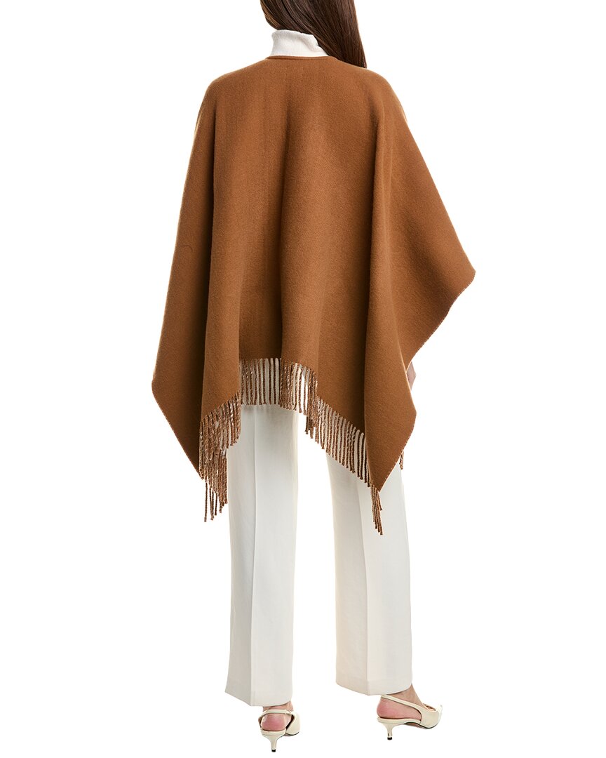 Fendi Ff Reversible Wool & Cashmere-Blend Poncho