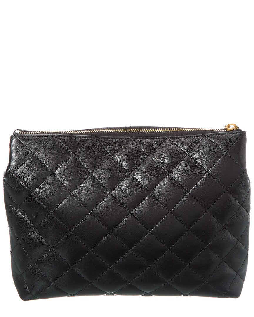 Saint Laurent Cassandre Quilted Cosmetic Pouch