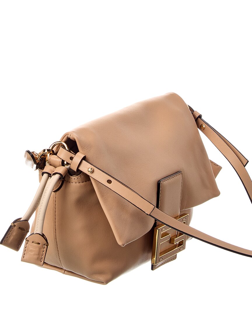 Fendi Mamma Baguette Small Leather Shoulder Bag