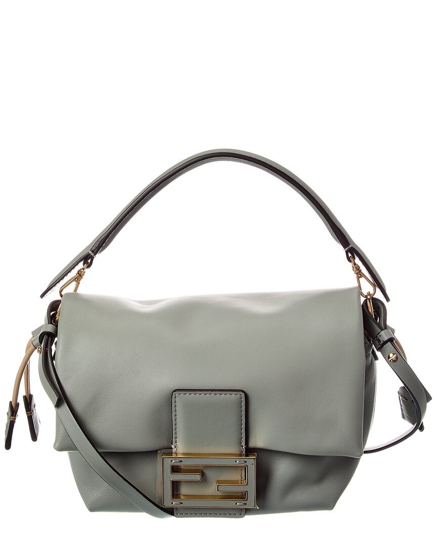 Fendi Mamma Baguette Small Leather Shoulder Bag