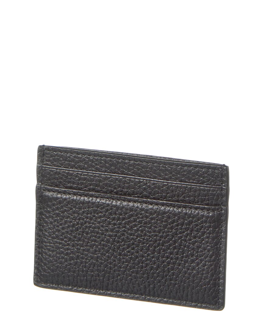 Gucci Logo Leather Card Case, Os, Black