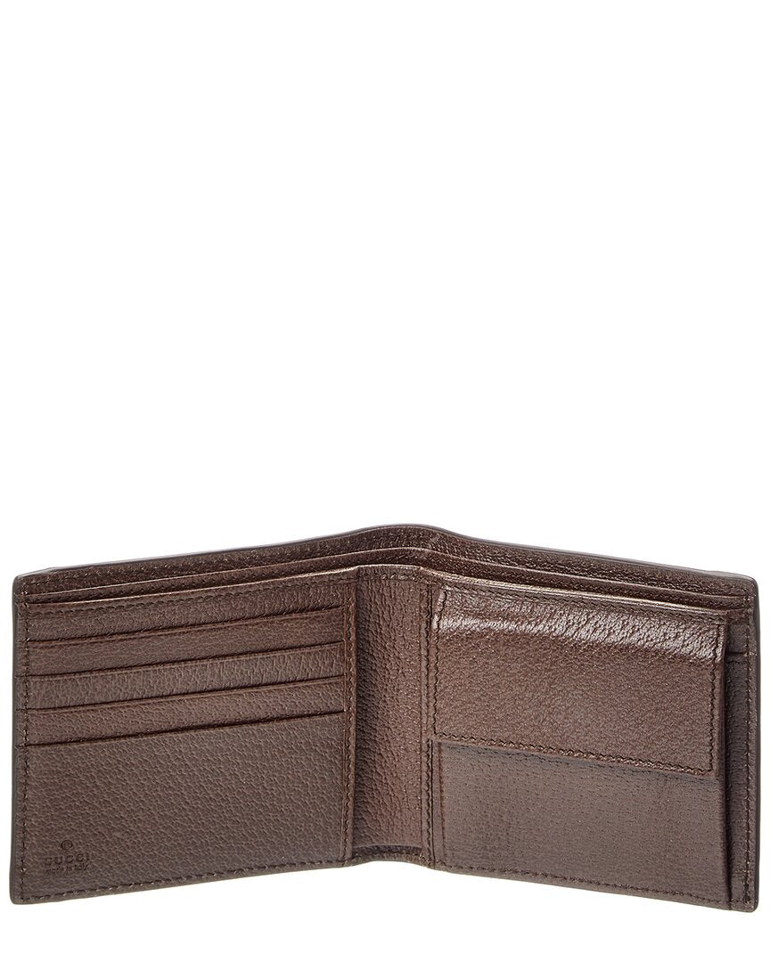 Gucci Interlocking G Web & Leather Bifold Wallet