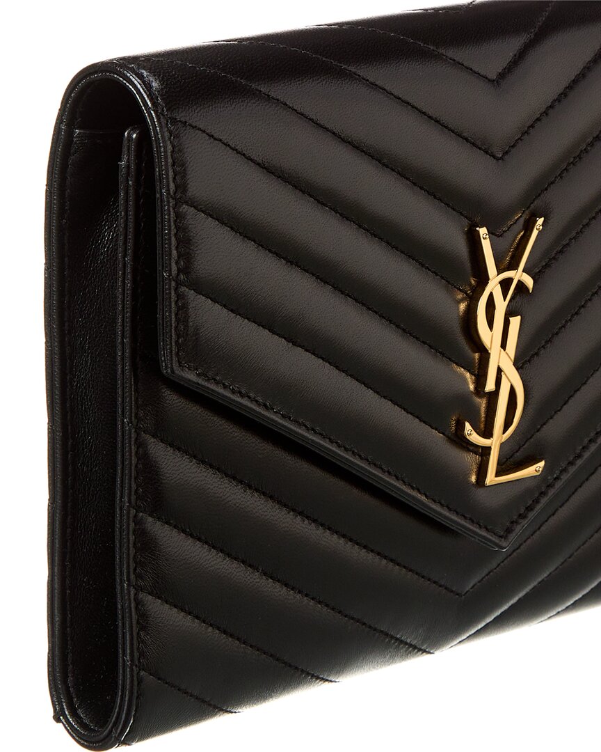 Saint Laurent Cassandre Leather Pouch