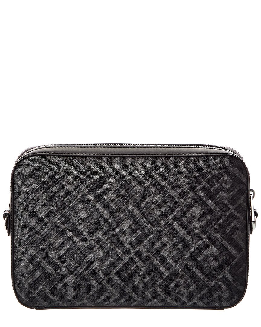 Fendi Diagonal Ff Leather Camera Bag