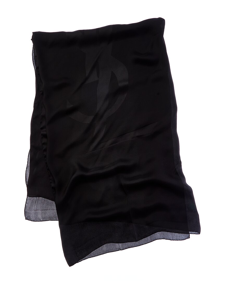 Saint Laurent Cassandre Silk Scarf