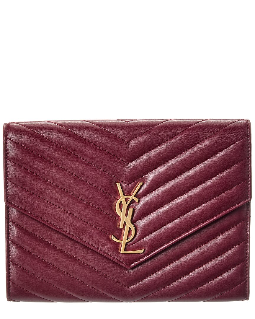 Saint Laurent Cassandre Leather Pouch