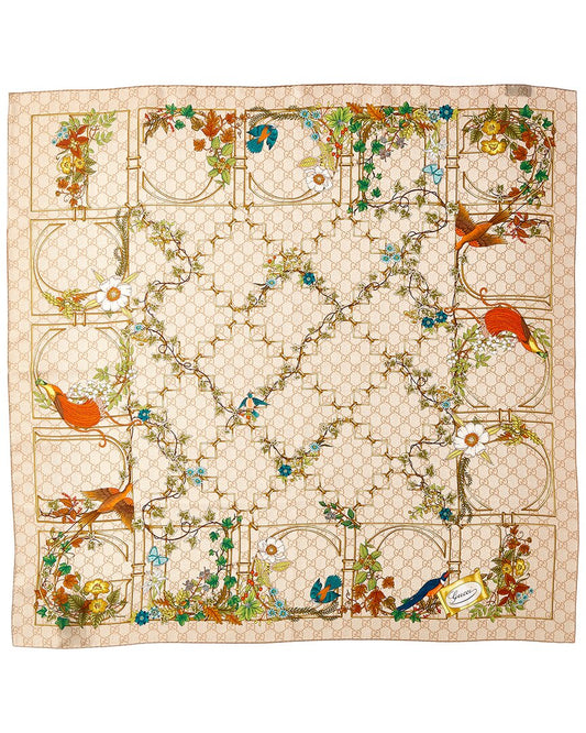Gucci Printed Silk Scarf