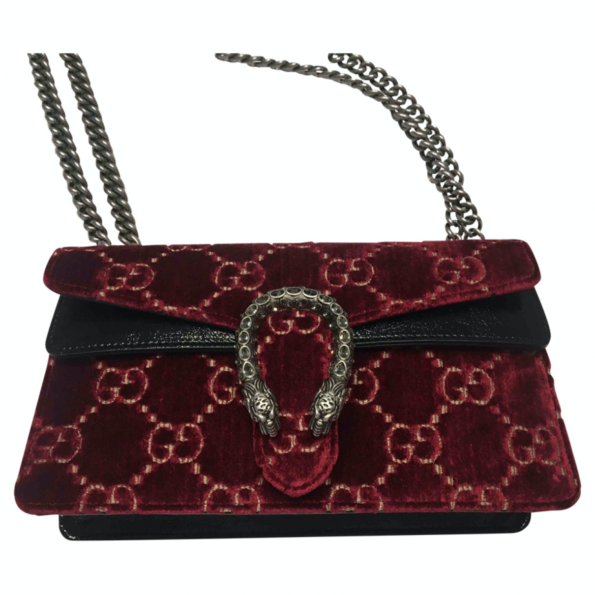 Gucci dionysus burgundy velvet handbag