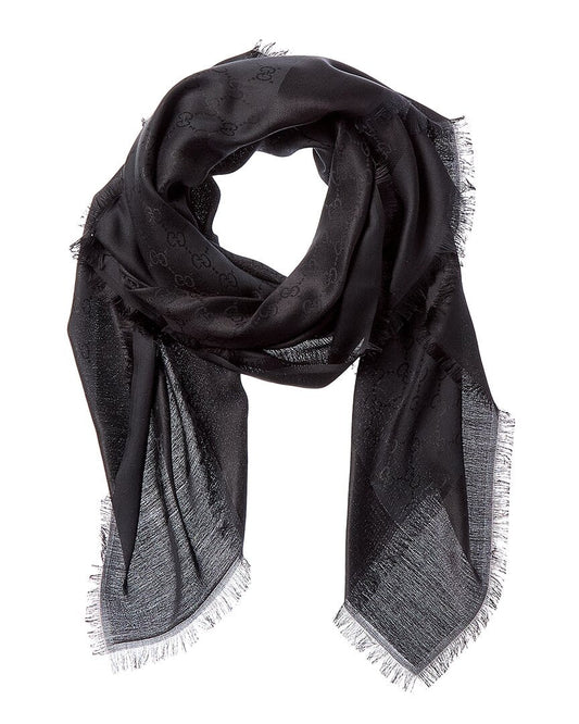 Gucci Gg Silk-Blend Scarf