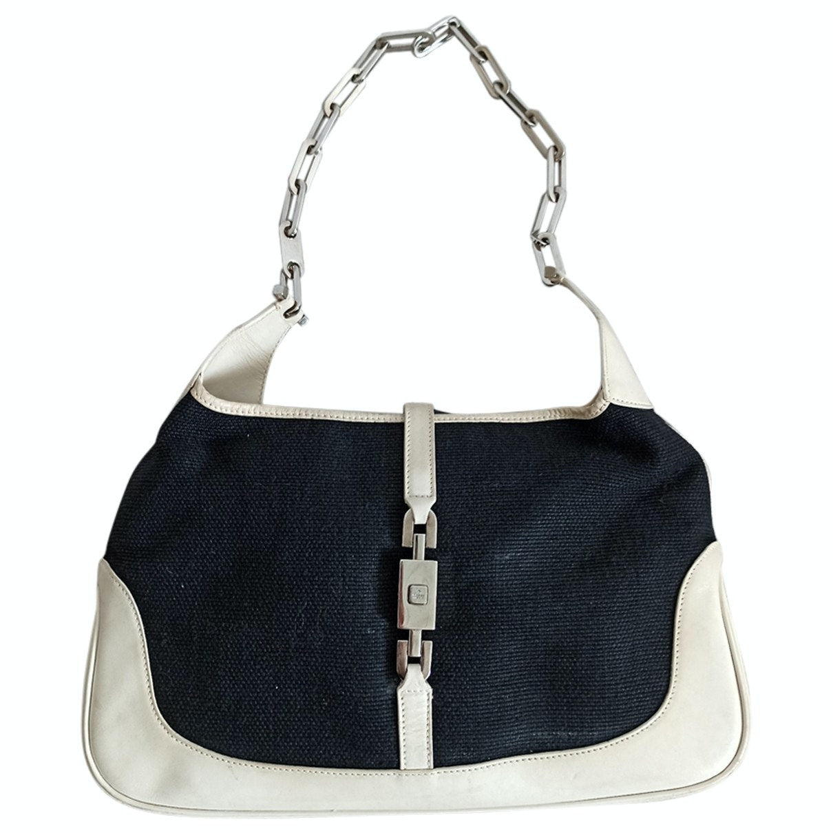 Gucci jackie    black cloth handbag