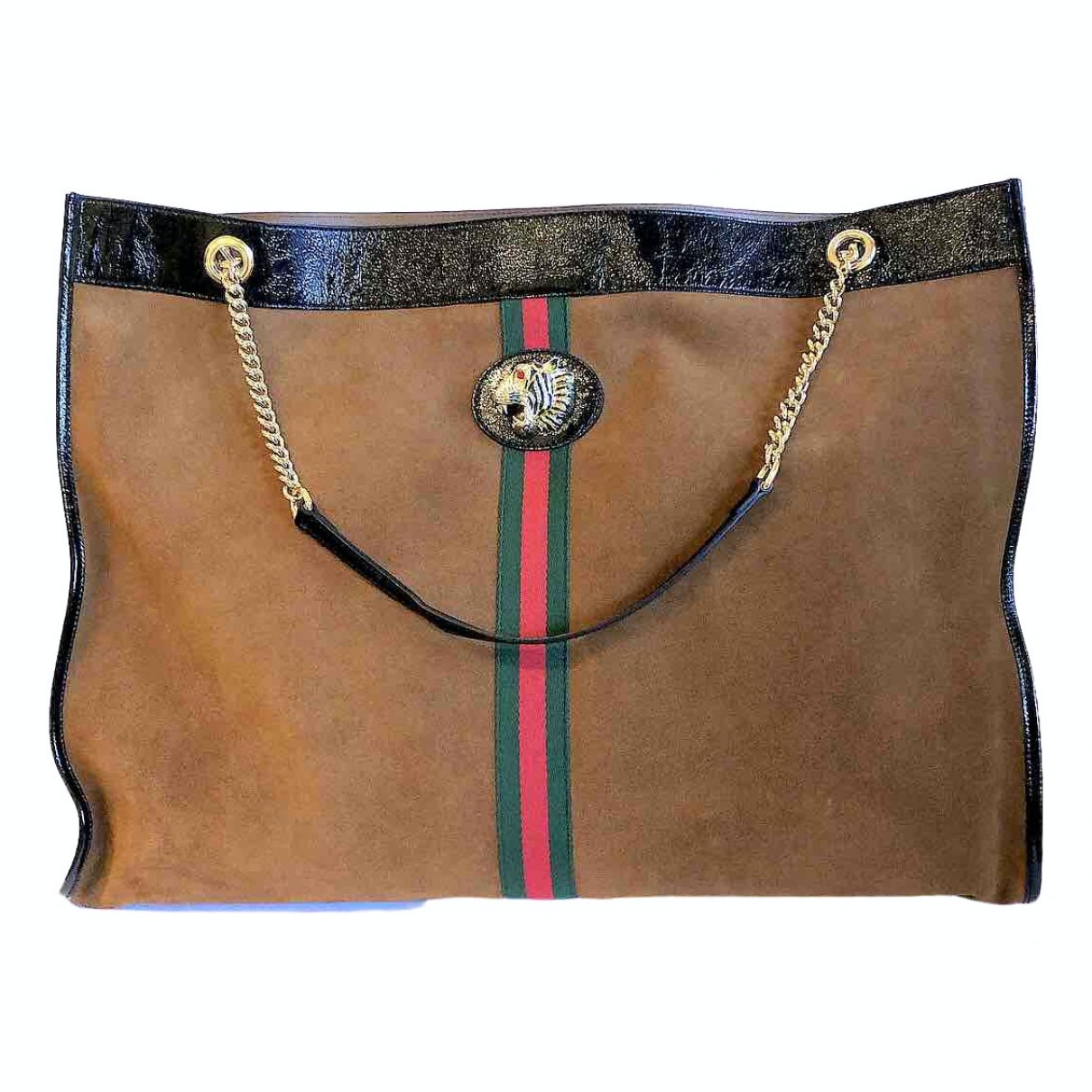 Gucci rajah  suede handbag