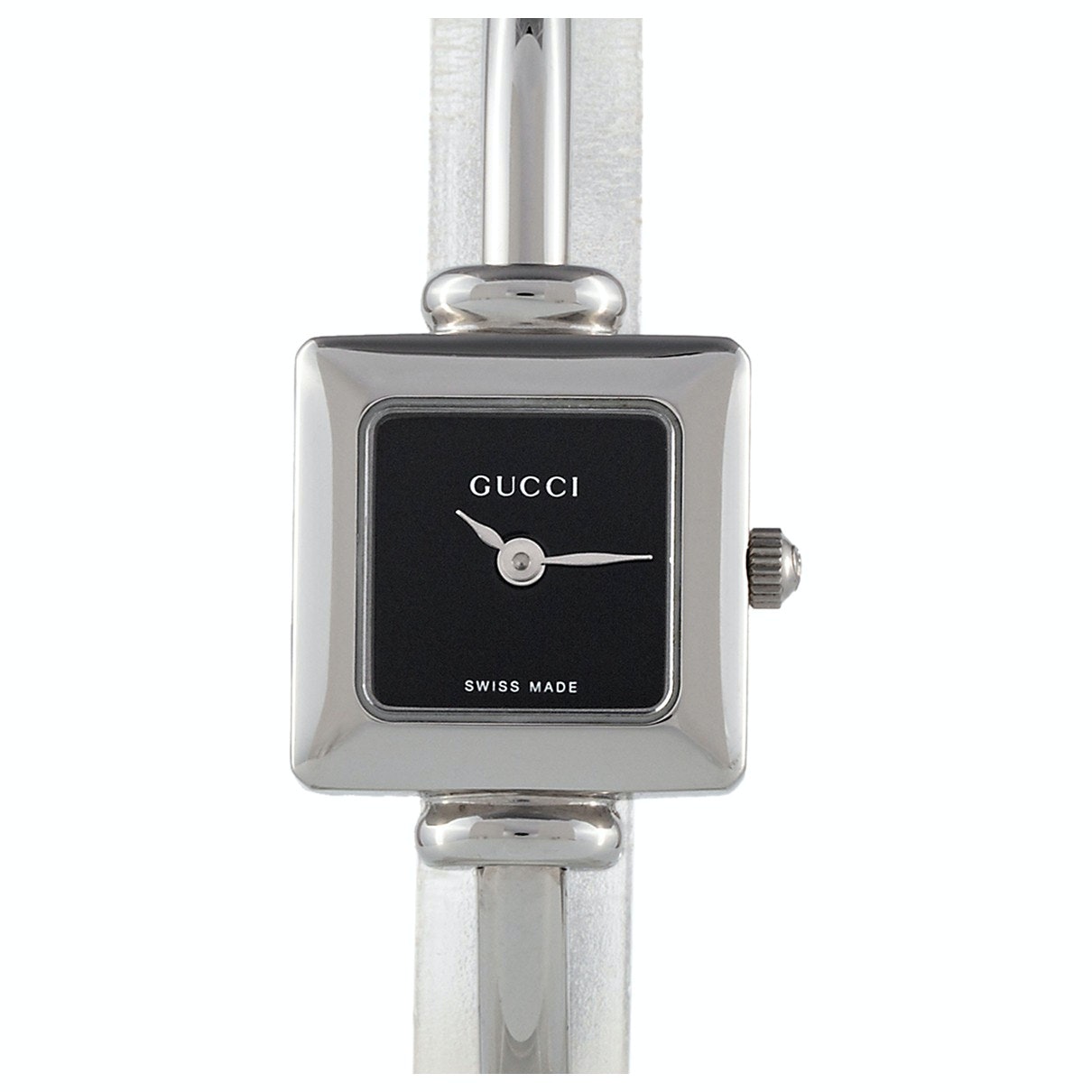 Gucci silver steel watch
