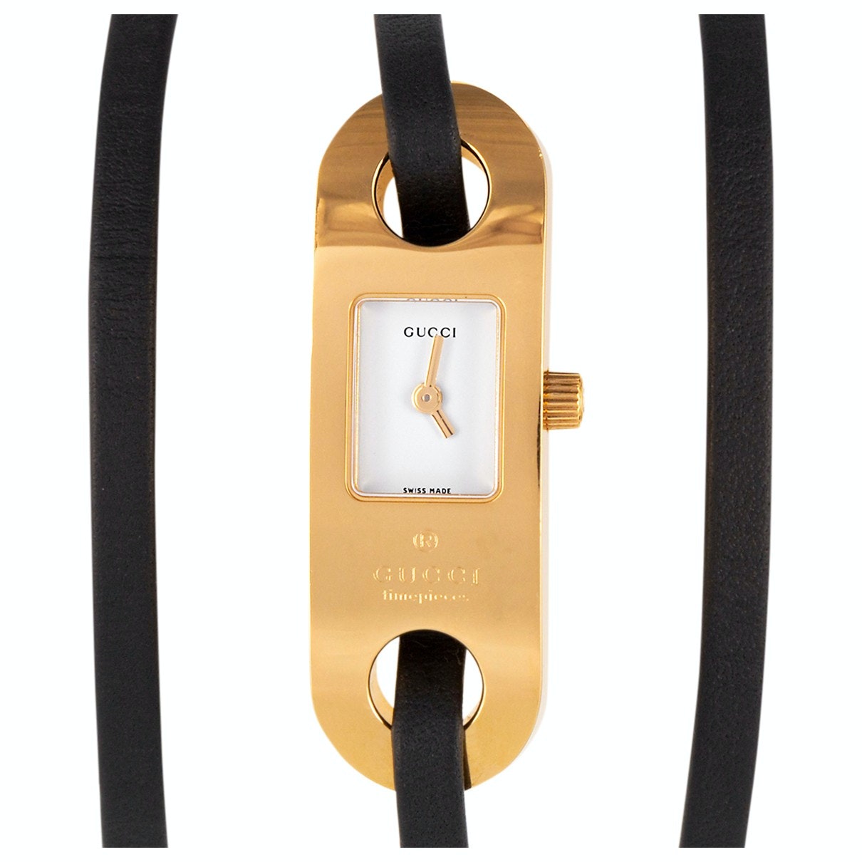 Gucci yellow gold plated watch