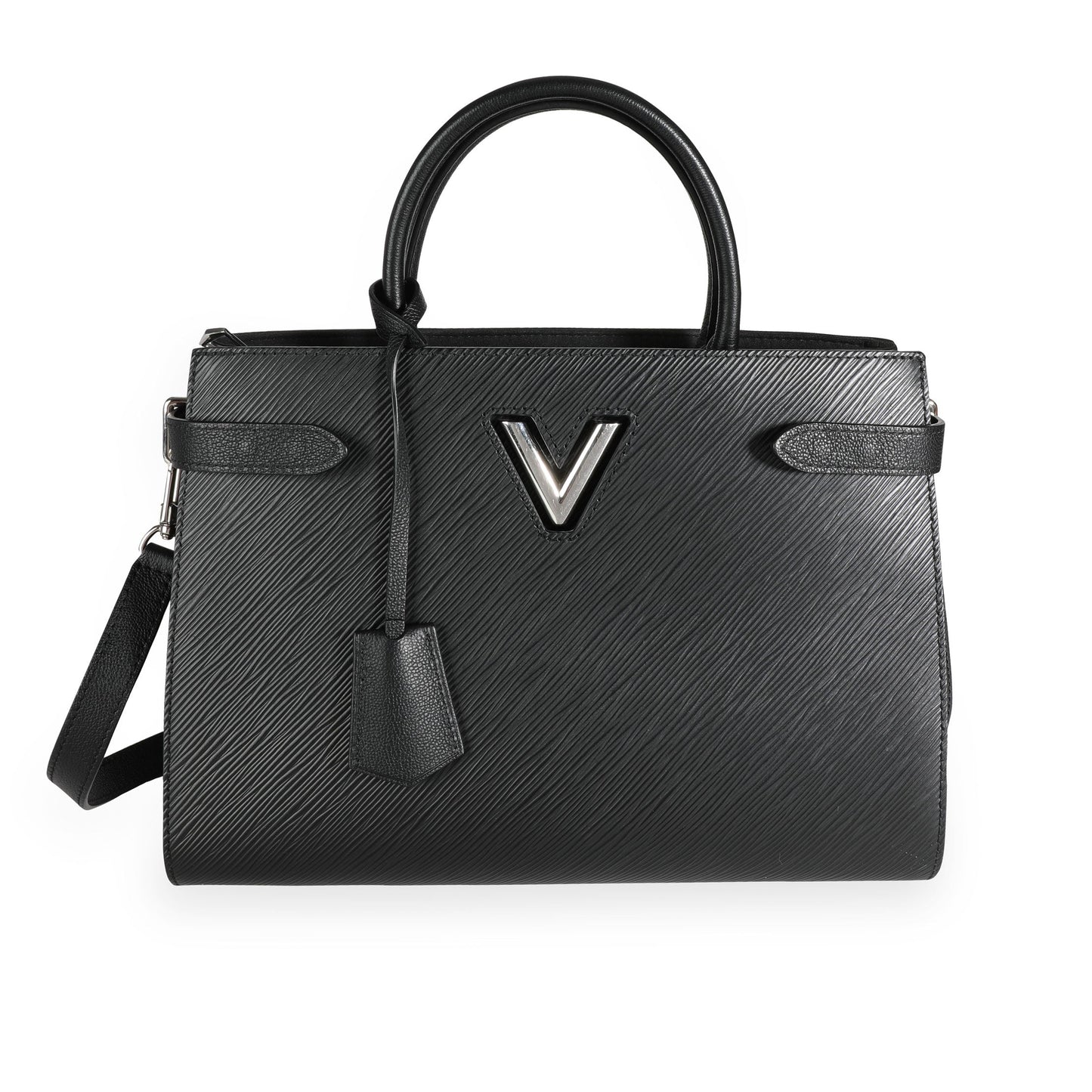 Louis Vuitton  Black Epi Leather Twist Tote