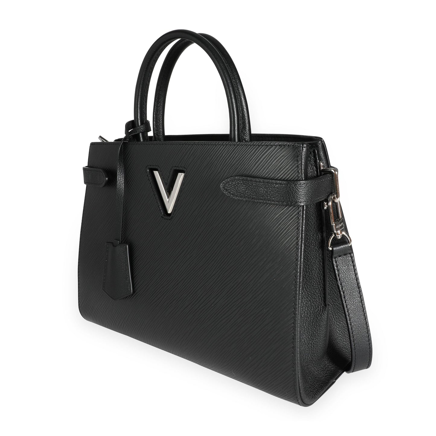Louis Vuitton  Black Epi Leather Twist Tote