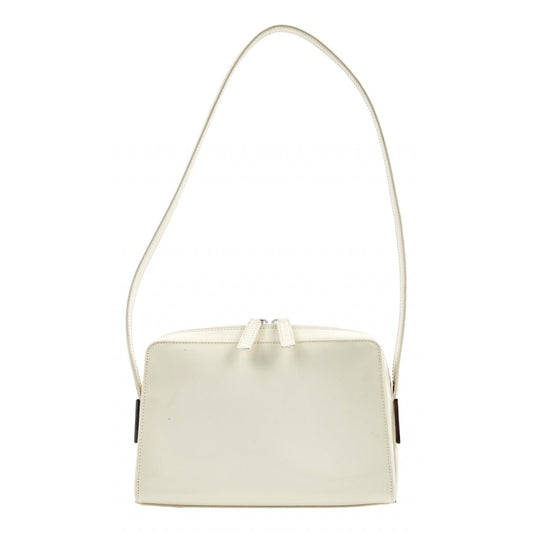 Gucci white patent leather handbag