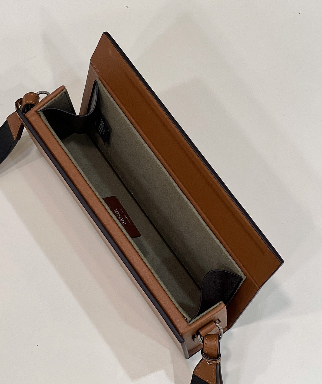 Top QualityTop Quality Horizontal Box Brown Bag For Woman 10.5cm/4in