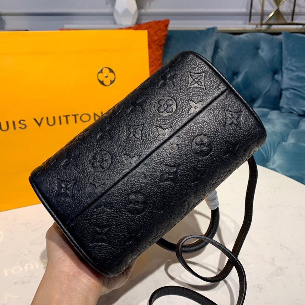 Top Quality Speedy Bandouliere 20 Monogram Empreinte Black For Women,  Shoulder And Crossbody Bags 7.8in/20cm Top Quality M42394