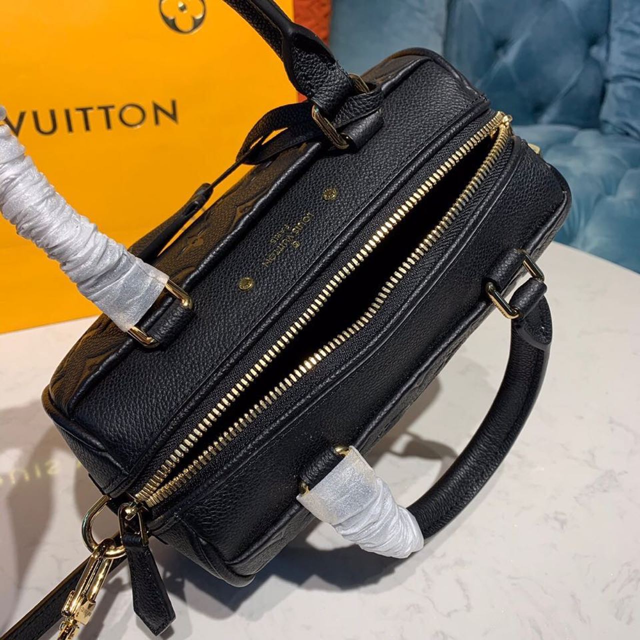 Top Quality Speedy Bandouliere 20 Monogram Empreinte Black For Women,  Shoulder And Crossbody Bags 7.8in/20cm Top Quality M42394