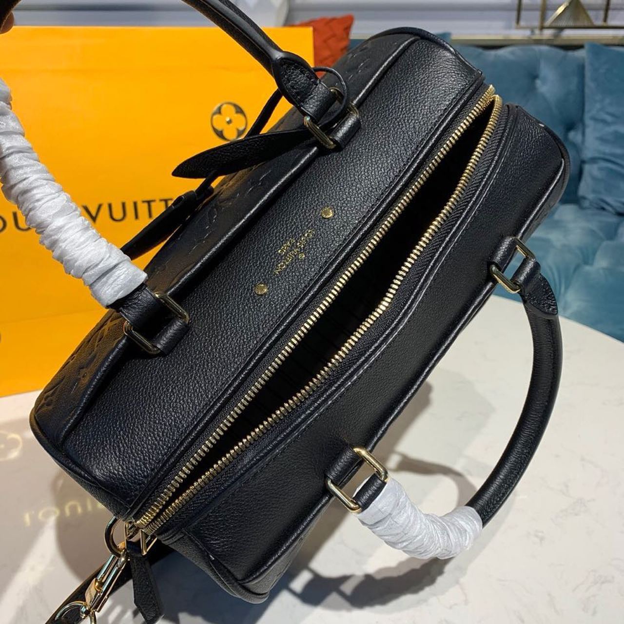 Top Quality Speedy Bandouliere 25 Monogram Empreinte Black For Women,  Shoulder And Crossbody Bags 9.8in/25cm Top Quality M42401