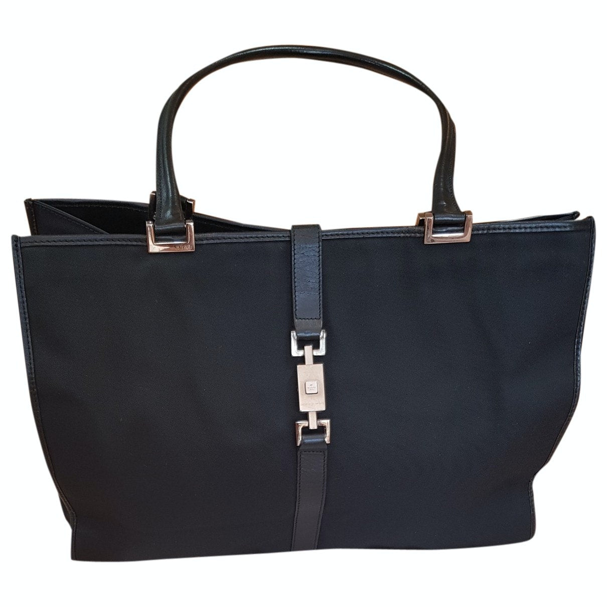 Gucci jackie    black cloth handbag