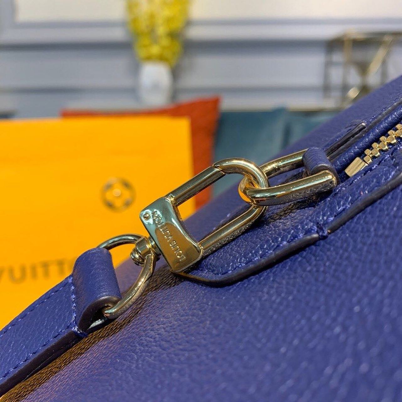 Top Quality Speedy Bandouliere 30 Monogram Empreinte Blue For Women,  Shoulder And Crossbody Bags 11.8in/30cm Top Quality