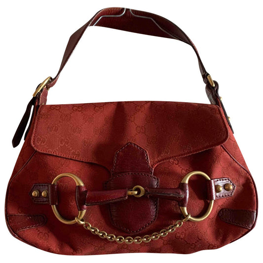Gucci red cloth handbag
