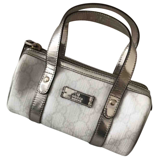 Gucci boston white cloth handbag