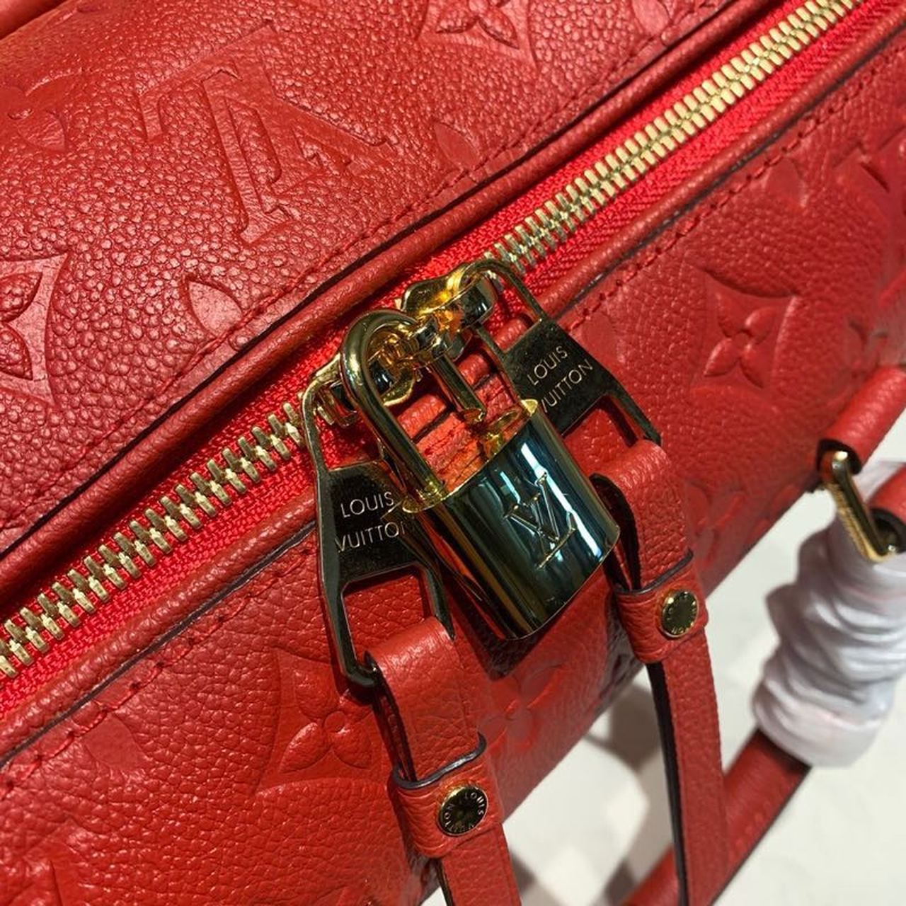 Top Quality Speedy Bandouliere 25 Monogram Empreinte Cherry Red For Women,  Shoulder And Crossbody Bags 9.8in/25cm Top Quality