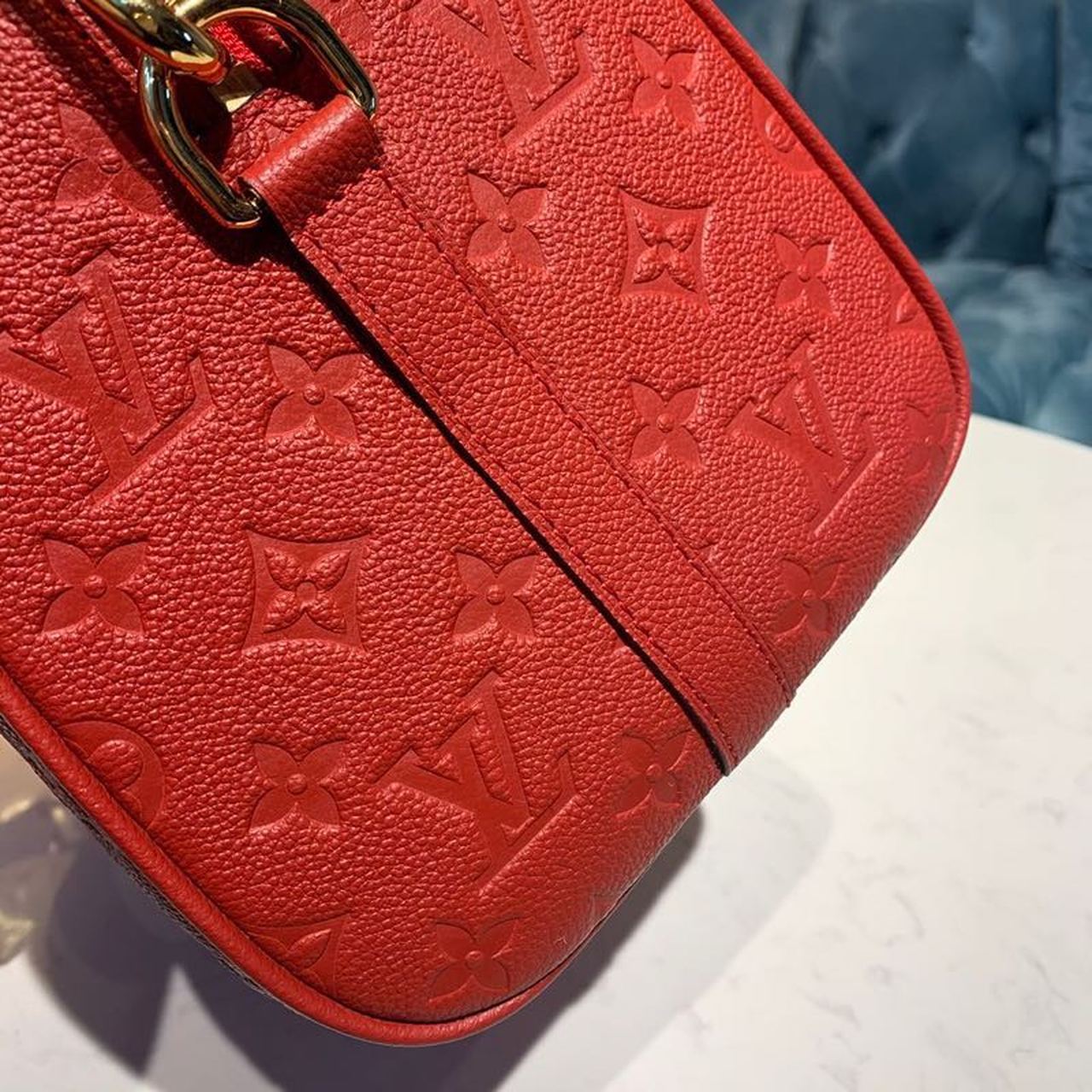 Top Quality Speedy Bandouliere 25 Monogram Empreinte Cherry Red For Women,  Shoulder And Crossbody Bags 9.8in/25cm Top Quality