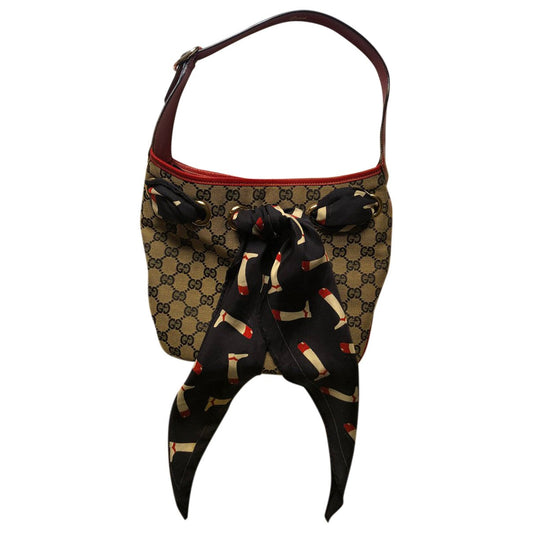 Gucci positano beige cloth handbag