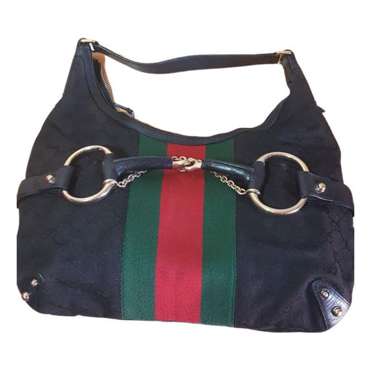 Gucci black cloth handbag