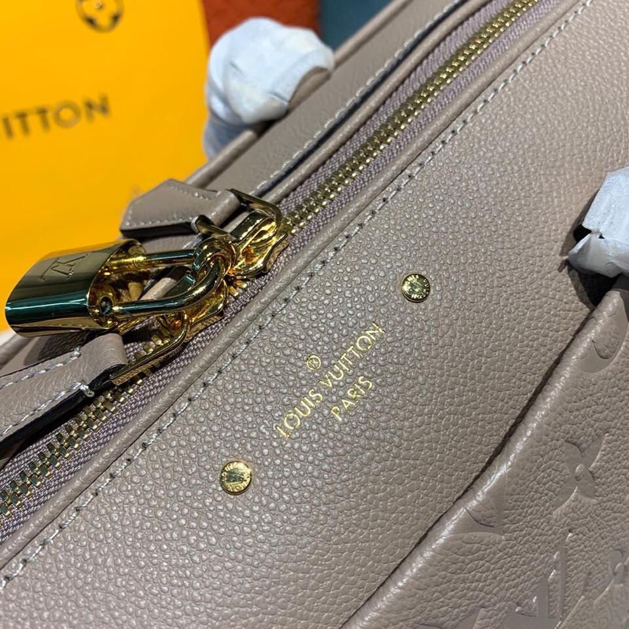 Top Quality Speedy Bandouliere 25 Monogram Empreinte Galet Grey For Women,  Shoulder And Crossbody Bags 9.8in/25cm Top Quality