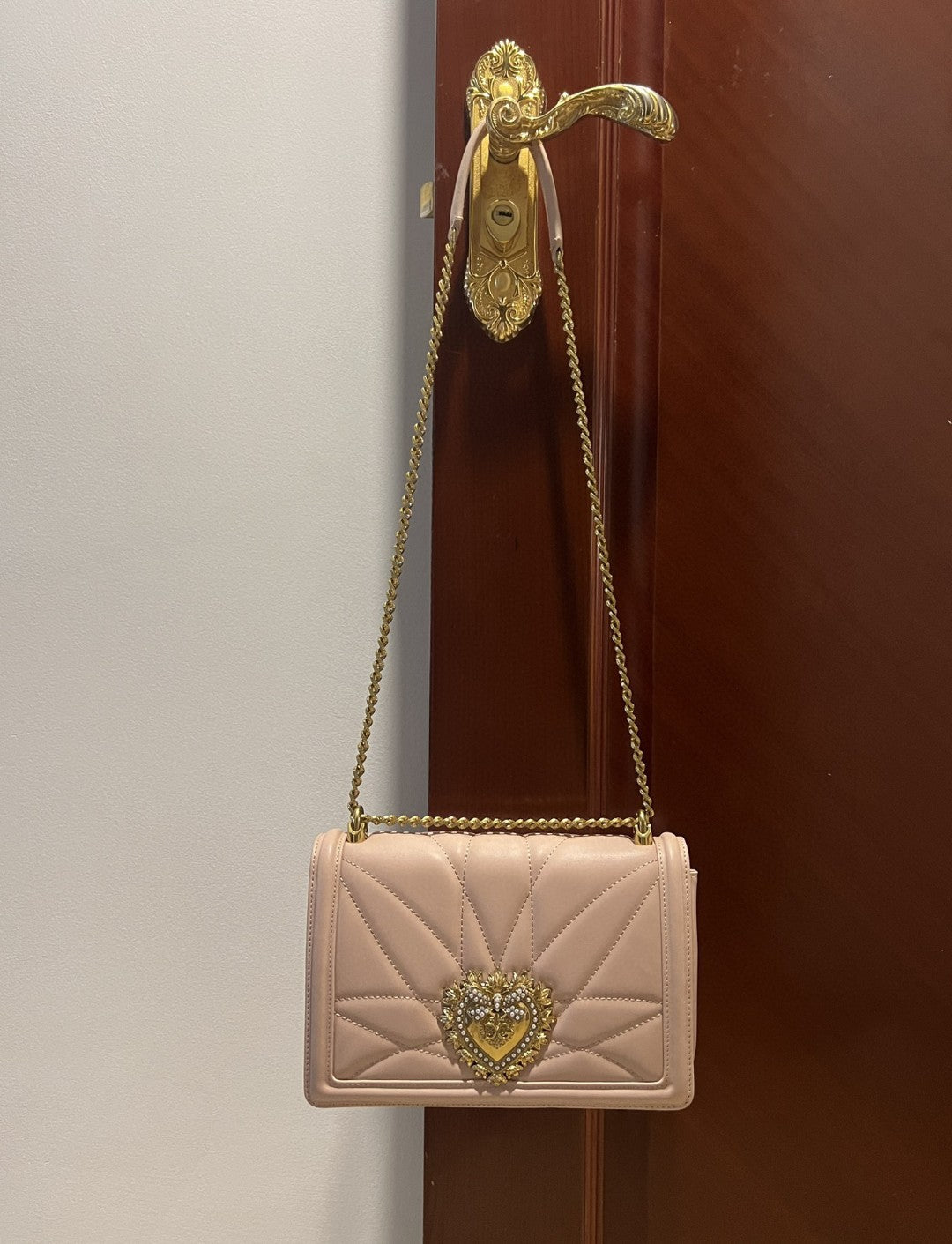 Top Quality Large Devotion Bag In Quilted Nappa Pale Pink For Women 10in/26cm Top Quality Top Quality6651AV96780412