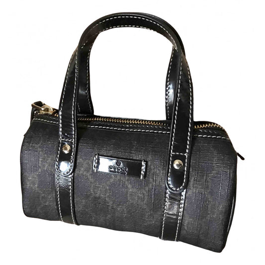 Gucci boston brown cloth handbag